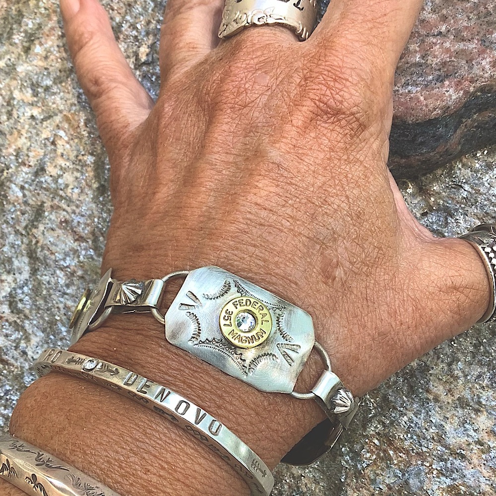 Sterling bracelet, 6 1/2 -7 1/2”wrist